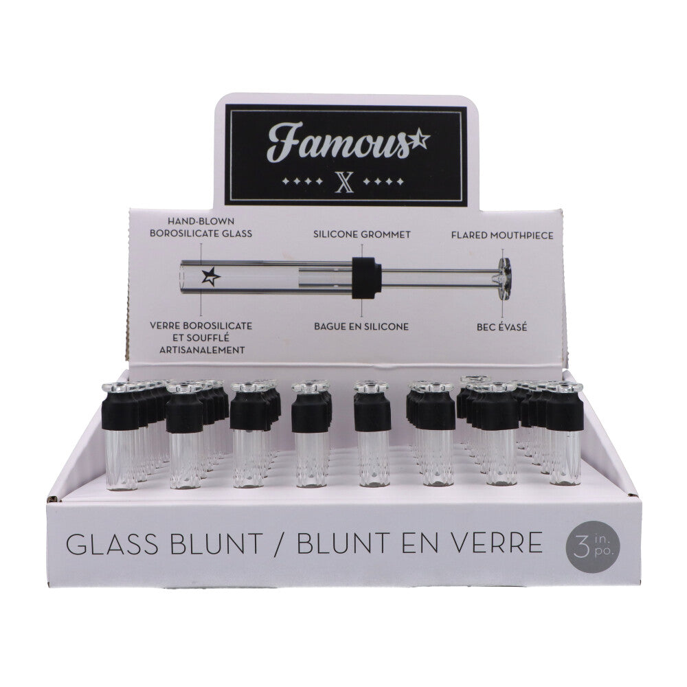 Famous X 3” Glass Blunt Tray of 48 - East Loud