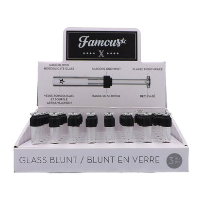 Famous X 3” Glass Blunt Tray of 48 - East Loud
