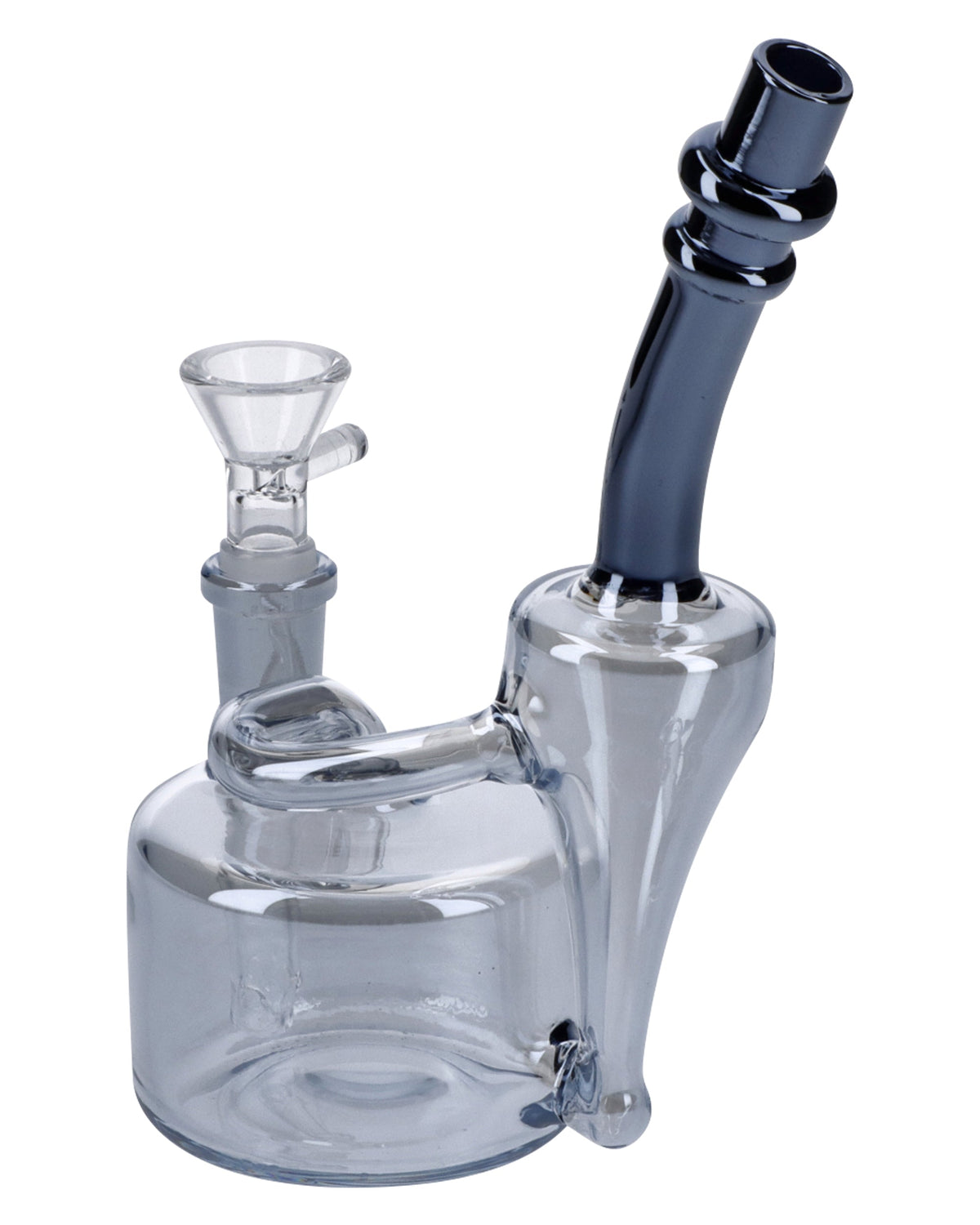 Electronic Painting Bubbler w/Bowl & Quartz-Smoke-6in(RCL-S-Y01SK) - view 8