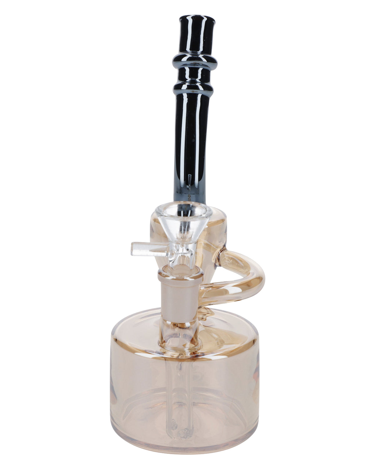 Electronic Painting Bubbler w/Bowl & Quartz-Champagne Gold-6in(RCL-S-Y - East Loud