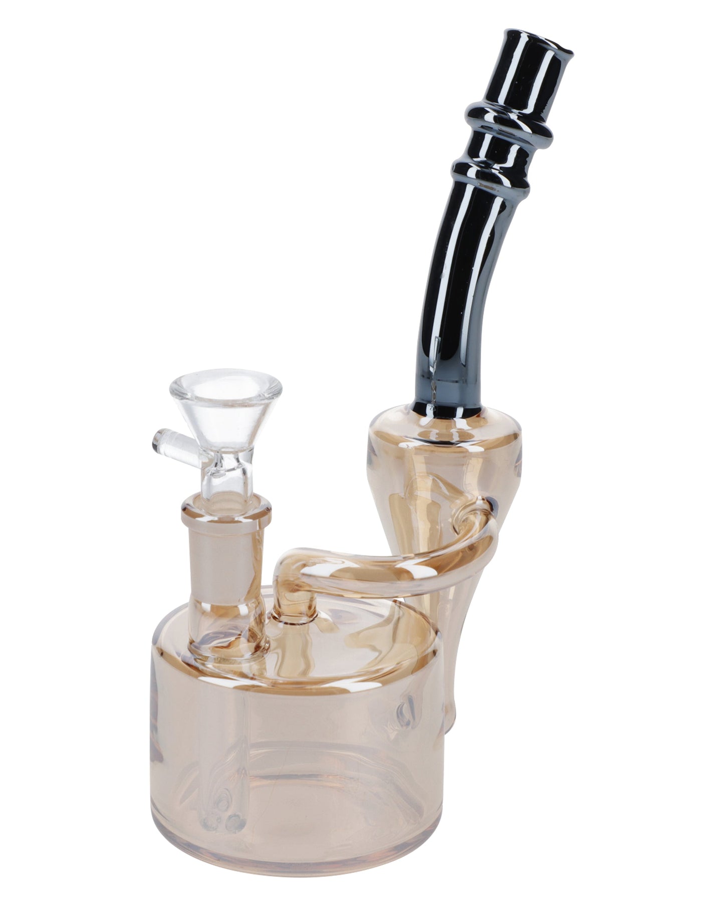 Electronic Painting Bubbler w/Bowl & Quartz-Champagne Gold-6in(RCL-S-Y - view 2