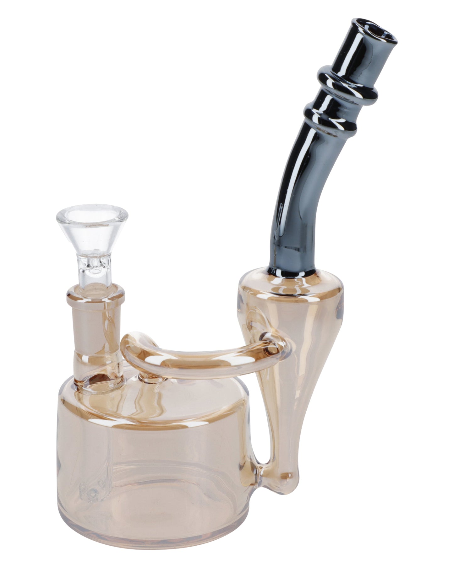 Electronic Painting Bubbler w/Bowl & Quartz-Champagne Gold-6in(RCL-S-Y - view 3