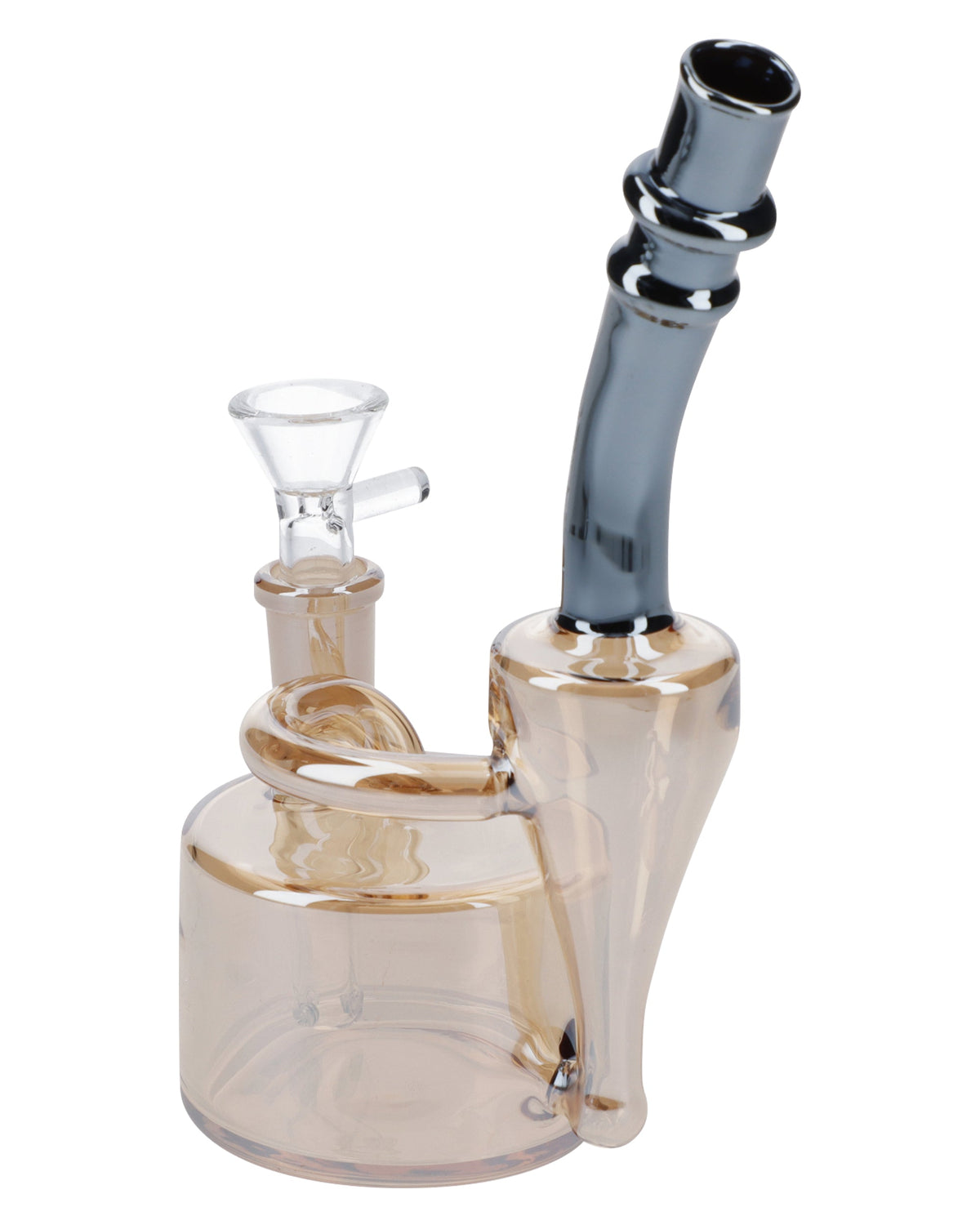 Electronic Painting Bubbler w/Bowl & Quartz-Champagne Gold-6in(RCL-S-Y - view 4