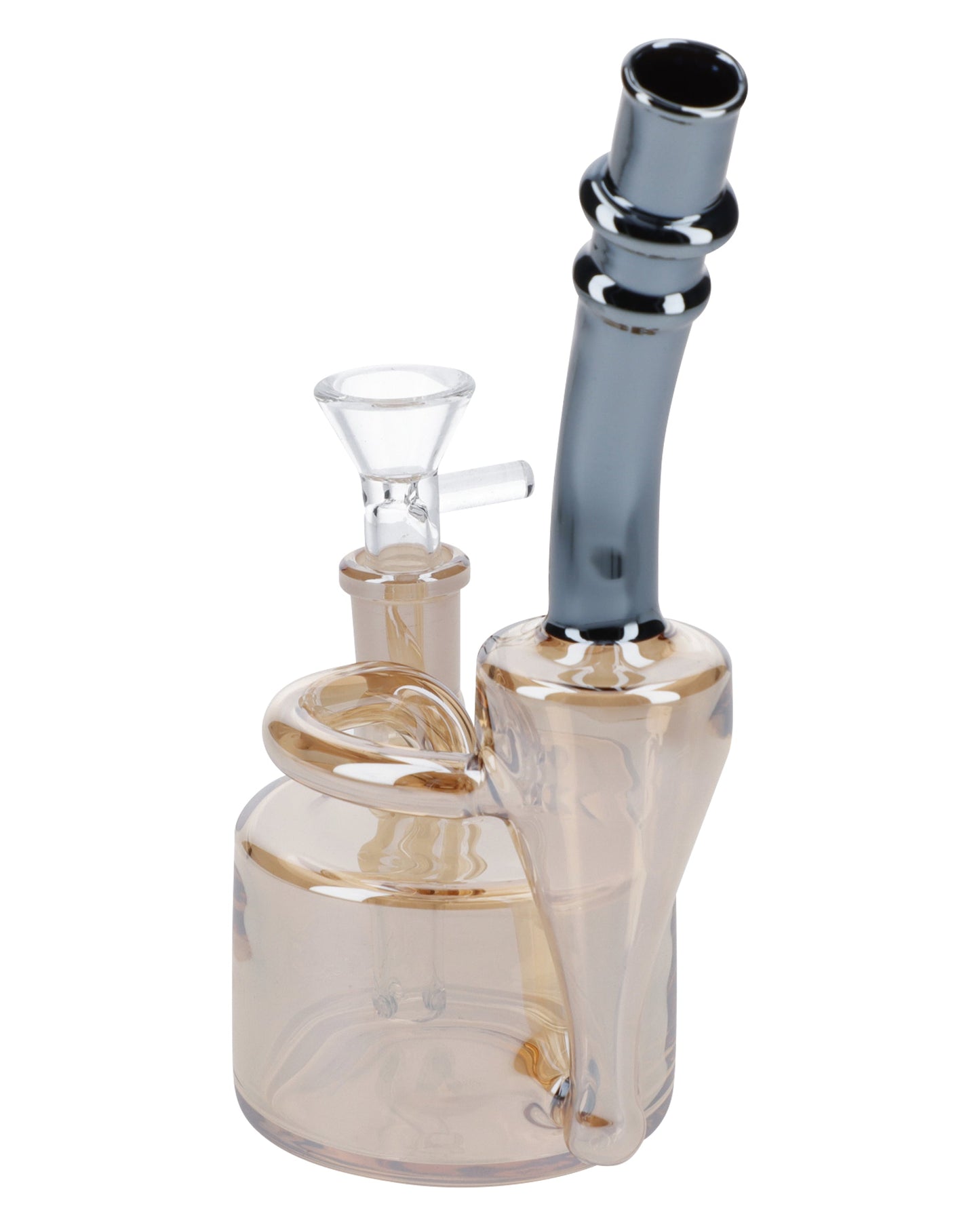 Electronic Painting Bubbler w/Bowl & Quartz-Champagne Gold-6in(RCL-S-Y - view 5