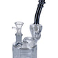 Electronic Painting Bubbler w/Bowl & Quartz-Smoke-6in(RCL-S-Y01SK) - view 2