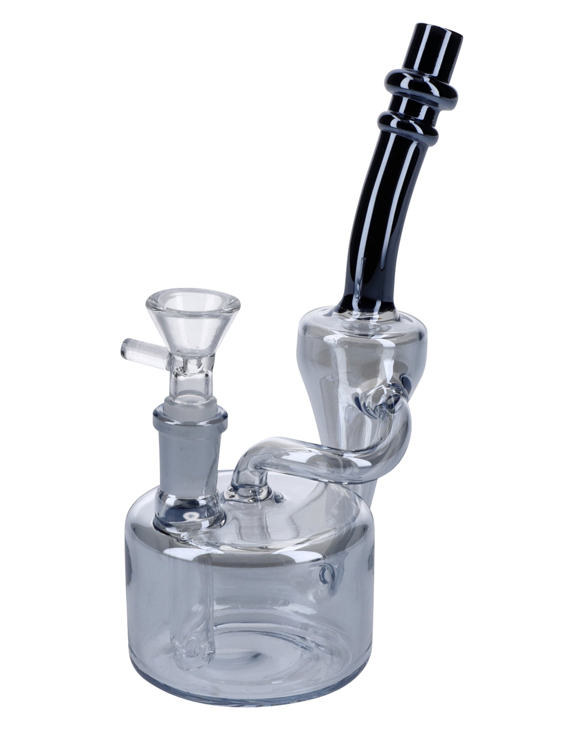Electronic Painting Bubbler w/Bowl & Quartz-Smoke-6in(RCL-S-Y01SK) - view 2