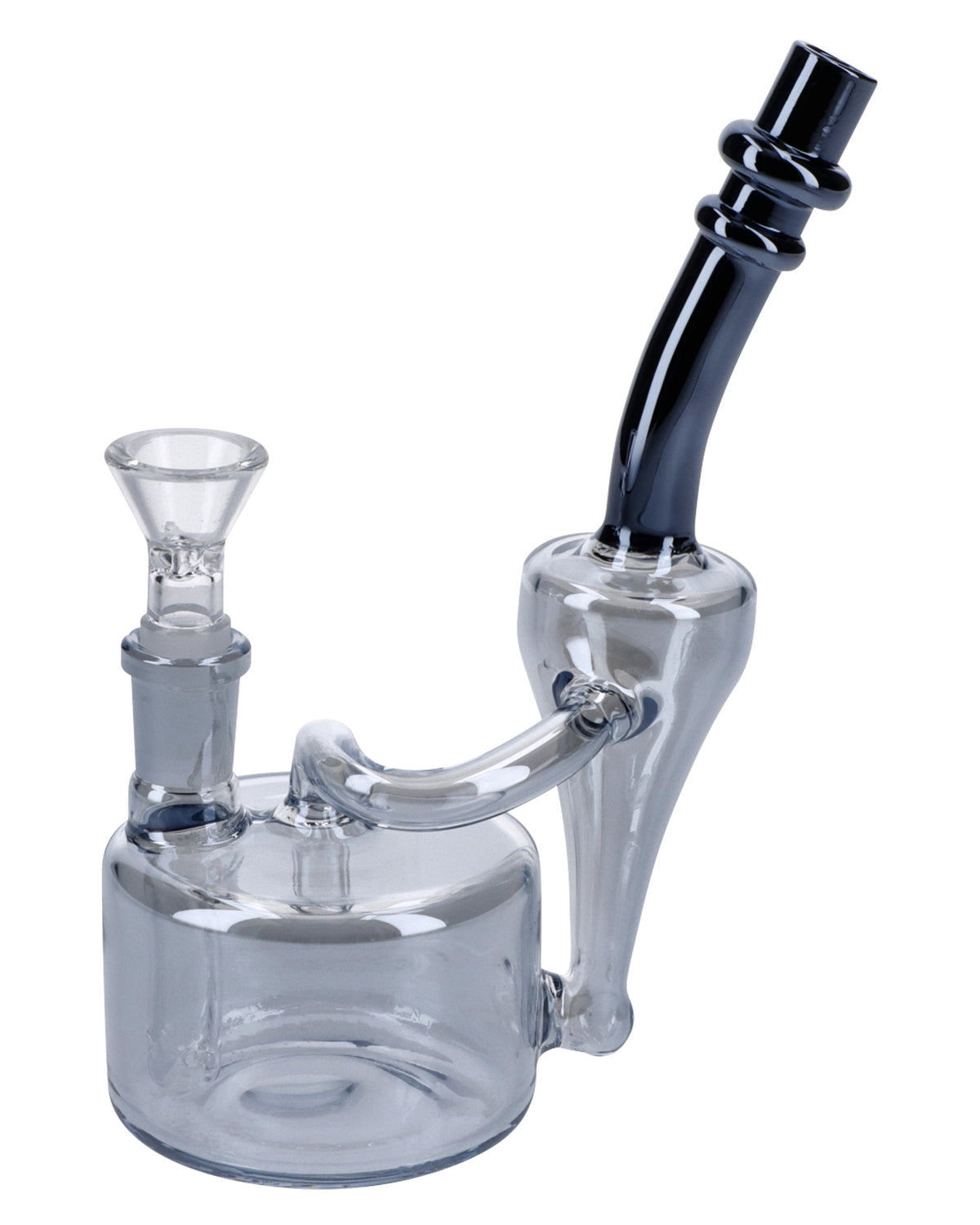 Electronic Painting Bubbler w/Bowl & Quartz-Smoke-6in(RCL-S-Y01SK) - view 3