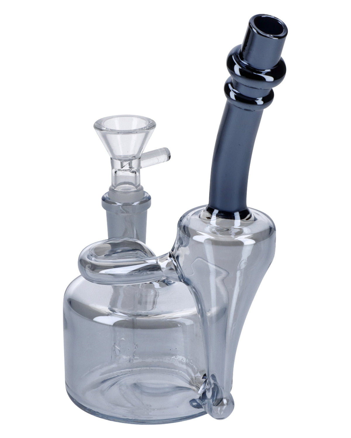 Electronic Painting Bubbler w/Bowl & Quartz-Smoke-6in(RCL-S-Y01SK) - view 5