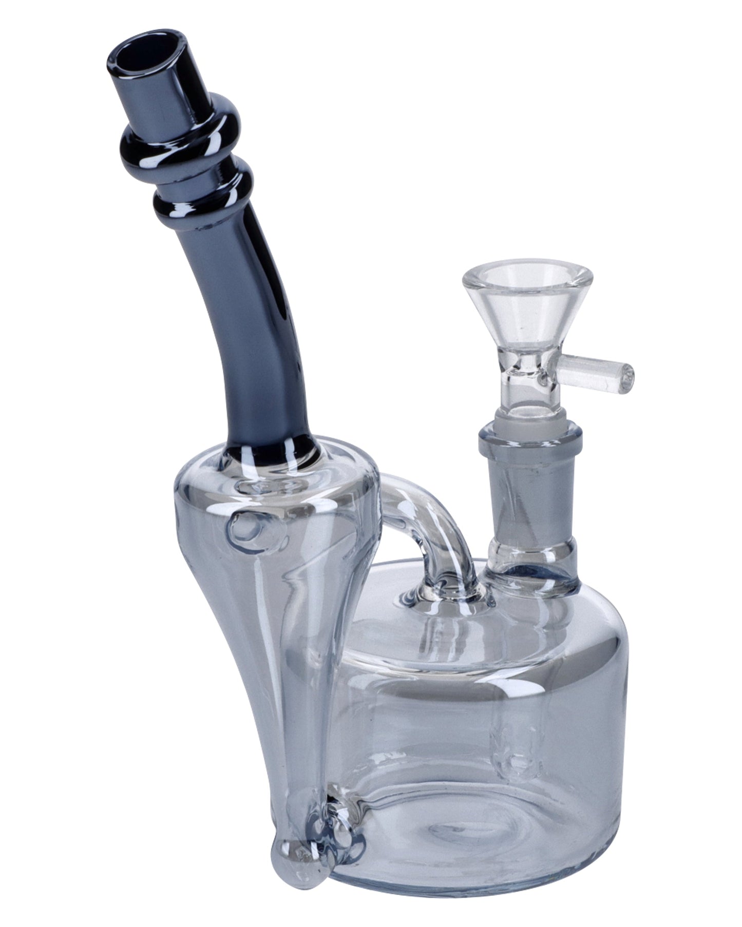 Electronic Painting Bubbler w/Bowl & Quartz-Smoke-6in(RCL-S-Y01SK) - view 6