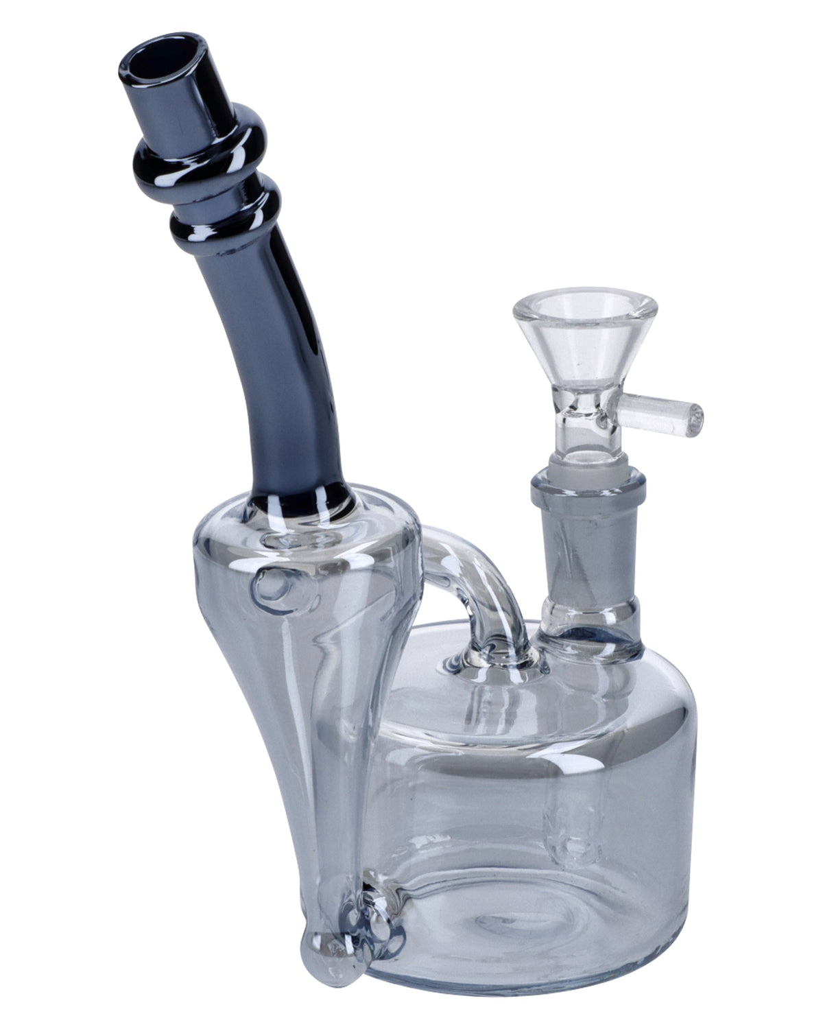 Electronic Painting Bubbler w/Bowl & Quartz-Smoke-6in(RCL-S-Y01SK) - view 6