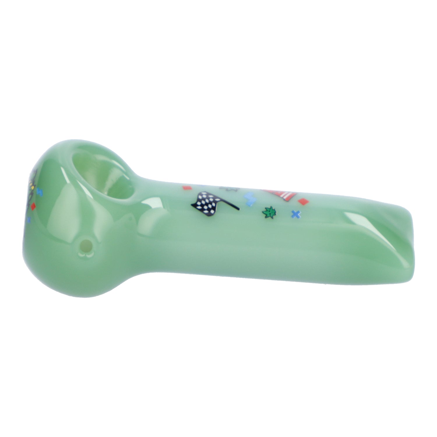 4" Sour Diesel Hand Pipe - Milky Green - view 4
