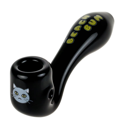 Black Cat 4" Sherlock Hand Pipe - East Loud