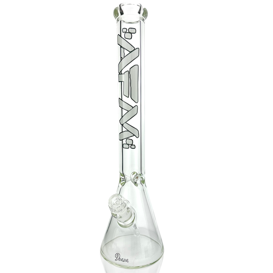 18" Heavy Boi Clear Glass 9mm Beaker Bong - view 3