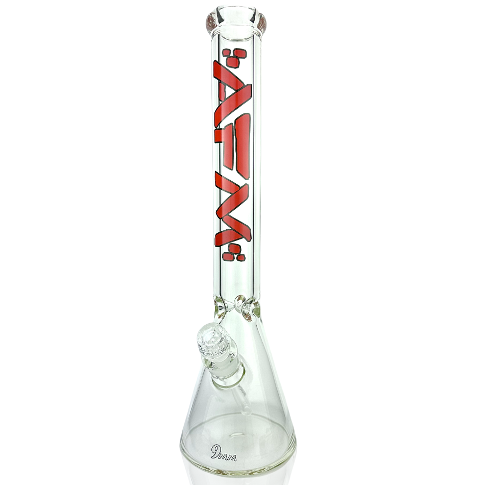 18" Heavy Boi Clear Glass 9mm Beaker Bong - view 2