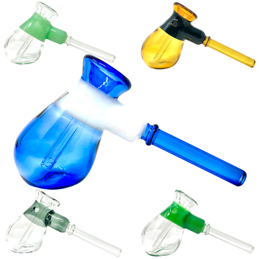 6" Fat Hammer Color Glass Bubbler - East Loud