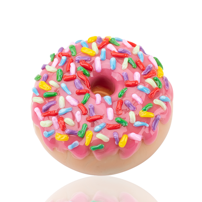 Pink Sprinkle Donut Dry Pipe - East Loud