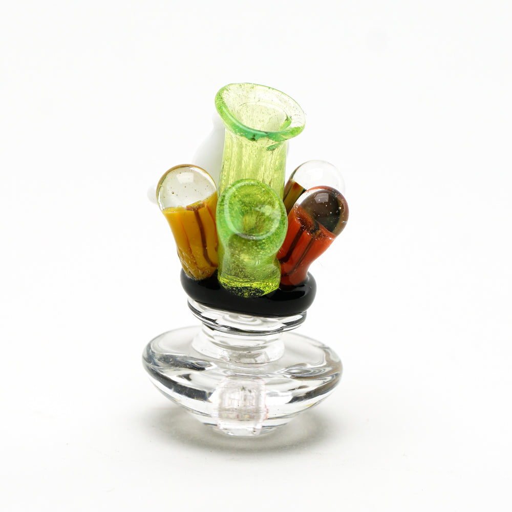 Coral Reef Puffco Peak Carb Cap - view 2