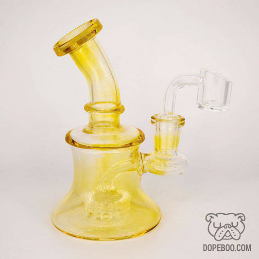 The Elvina - Gold Fumed Mini Bong Rig - East Loud