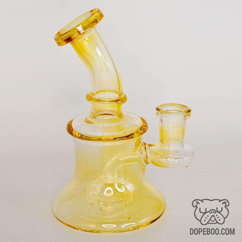 The Elvina - Gold Fumed Mini Bong Rig - view 2