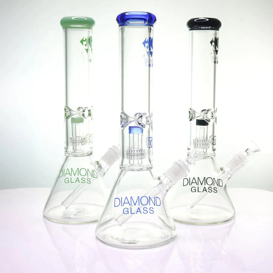 Diamond Glass 14" UFO Perc Beaker - East Loud