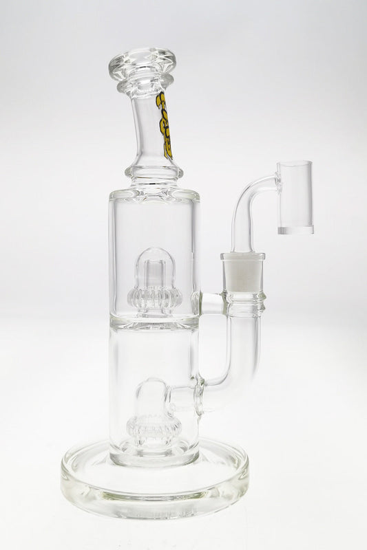 TAG - 9" Bent Neck Double UFO 55x5MM (14MM Female) - East Loud