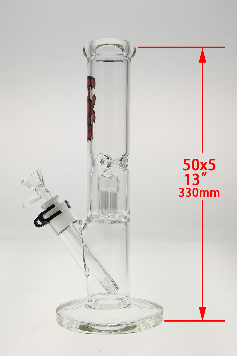TAG - 13" 8 Fixed Arm Tree Straight Tube 50x5MM - 18/14MM Downstem (3.50") - view 13