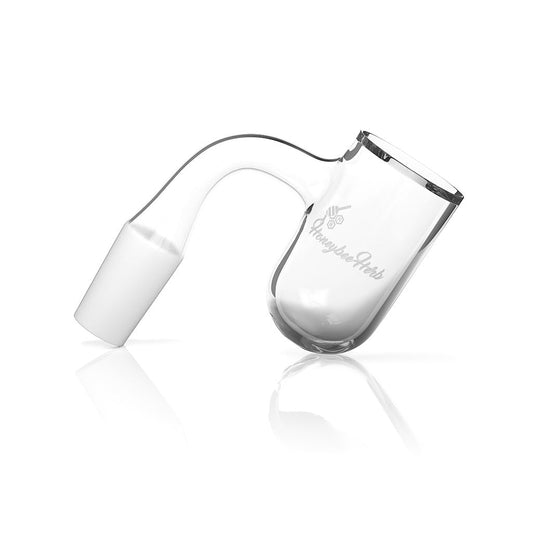 HONEY BEVEL DEEP BOWL QUARTZ BANGER - 90° DEGREE | BL - East Loud