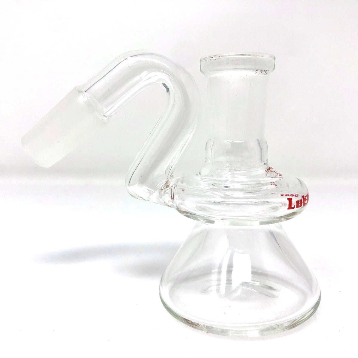 3" Lucky Goat Clear Glass Dry Ash-Catcher - view 2