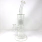 12" Double Cosmos Clear Glass Dab Rig - view 6