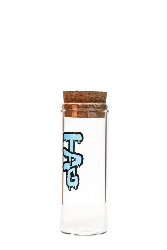 TAG - 8" Glass Jar w/ Cork Top (75x5MM) - East Loud