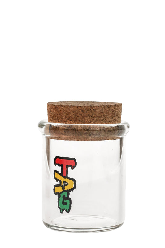 TAG - 3.25" Glass Jar with Cork Top (65x5MM) - East Loud