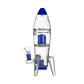 HEMPER Rocket Ship XL Bong - East Loud
