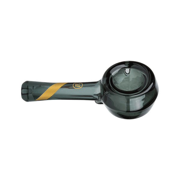 Marley Natural Spoon Pipe Smoked Glass Gold Stripe Decal - East Loud