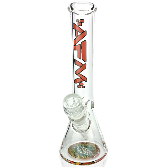 10" Rasta Clear Glass Mini Beaker Bong - East Loud