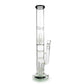 18 Inch Straight Tube Bong w/ Double Matrix & Double Honeycomb Percs - view 4