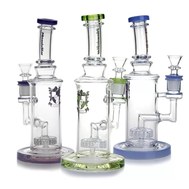 10 Inch Matrix Perc Bong w/ Bent Neck