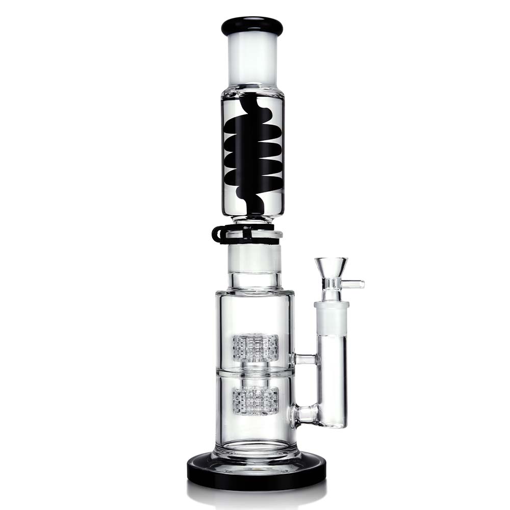 1Stop Glass 14 Inch Glycerin Straight Tube Bong - view 6