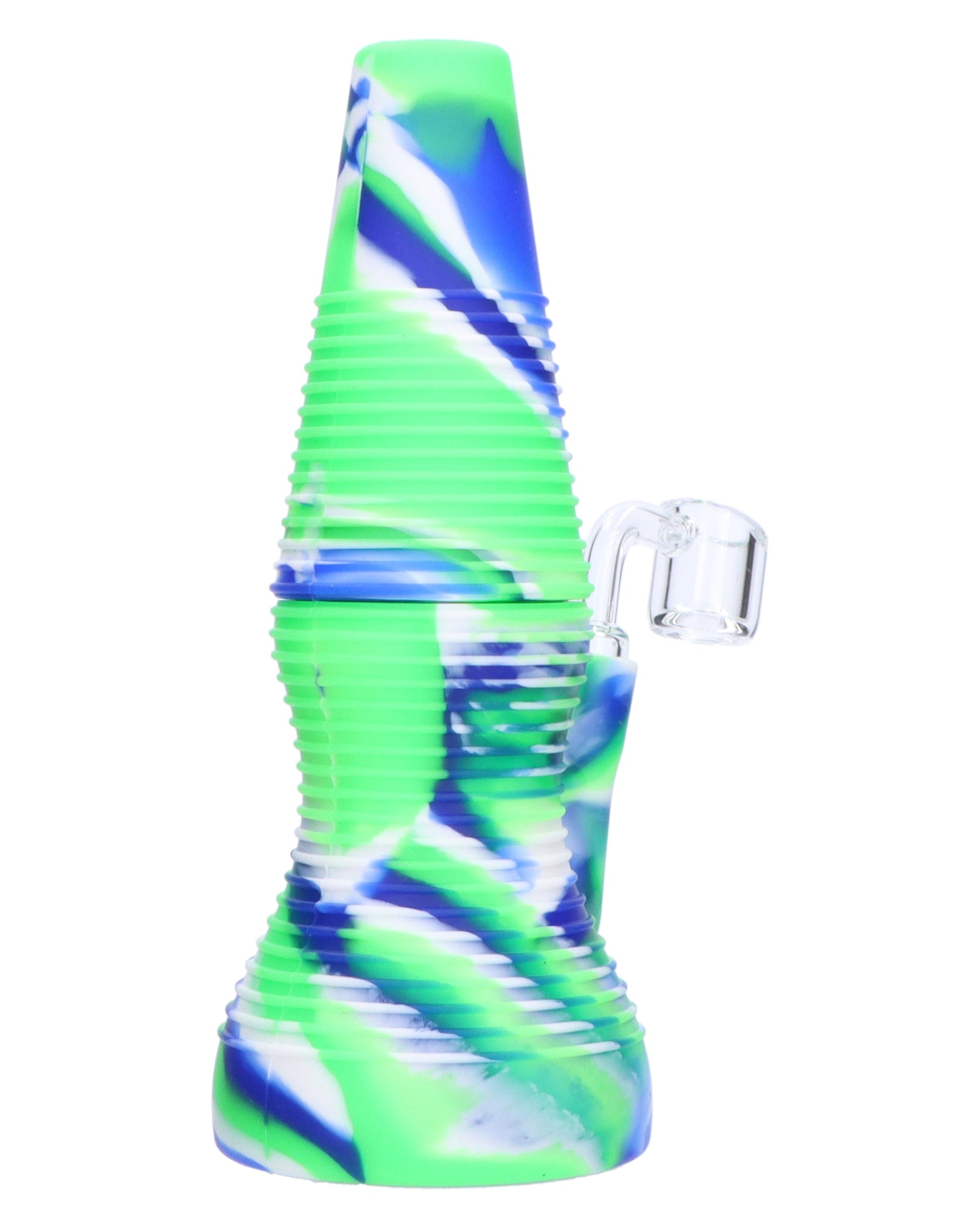 Silicone Dab Rig w/Banger-Blue - view 2