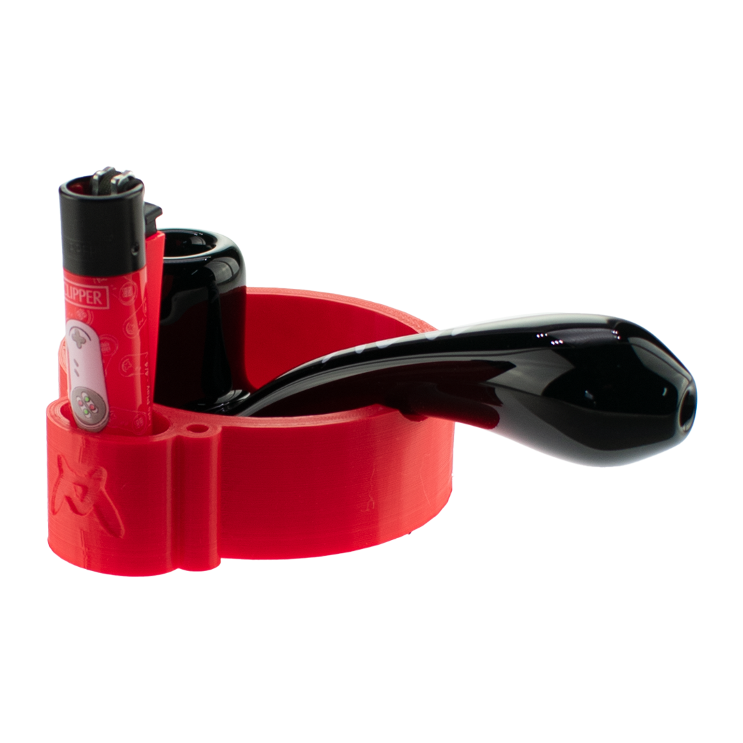 Sherlock pipe stand ash tray  + Clipper Lighter - East Loud