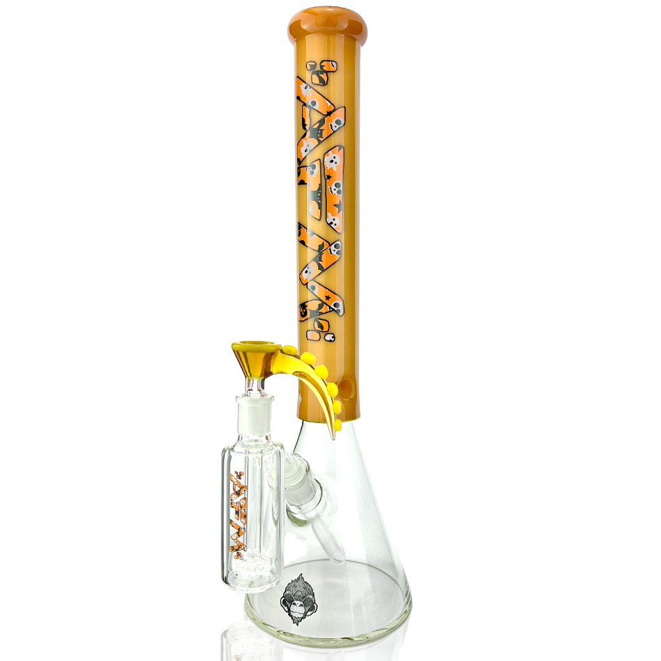 18" Spooky Halloween Glass Beaker Bong Bundle - East Loud