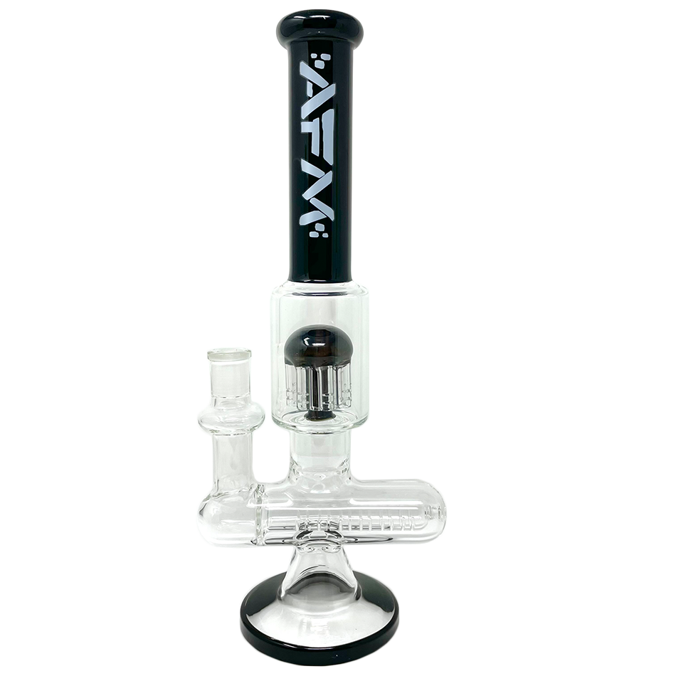12" Sidewinder Inline Perc Glass Bong