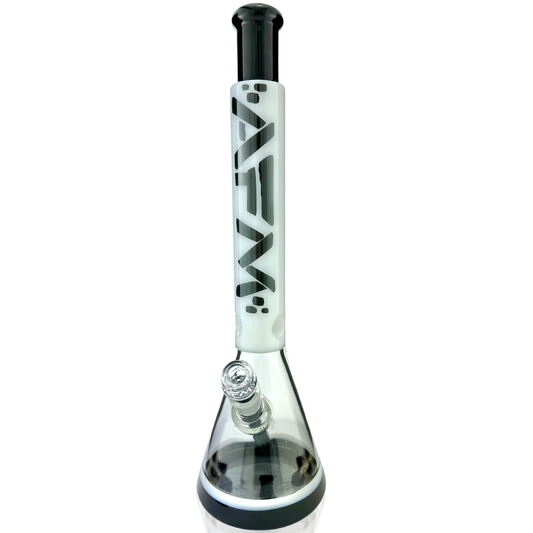 18" Quasar Glass Beaker Bong - Ivory - East Loud