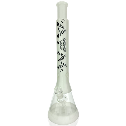 18" Quasar Glass Trippy Beaker Bong - East Loud