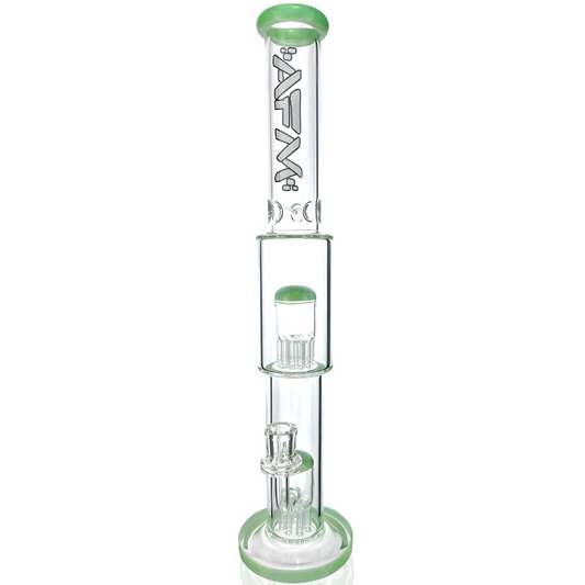 18" Daisy Double Perc Straight Tube Bong - East Loud