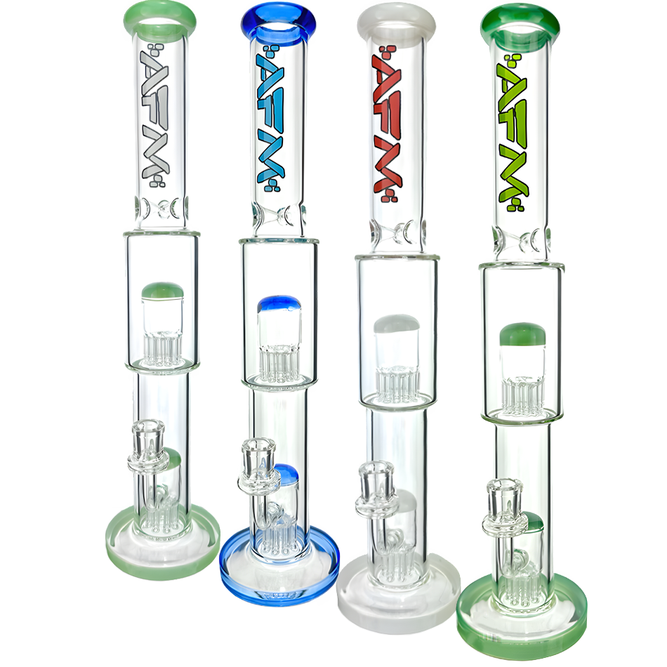 18" Daisy Double Perc Straight Tube Bong - view 6