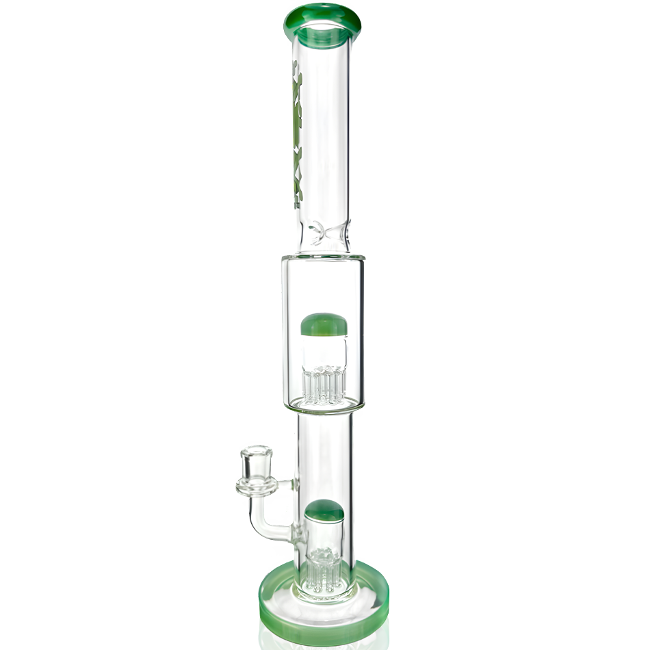 18" Daisy Double Perc Straight Tube Bong - view 2