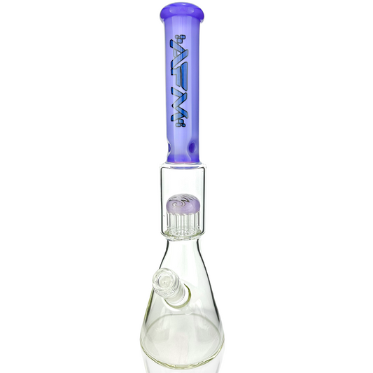 18" Reversal Sleeve Glass Tree Perc Beaker Bong - East Loud