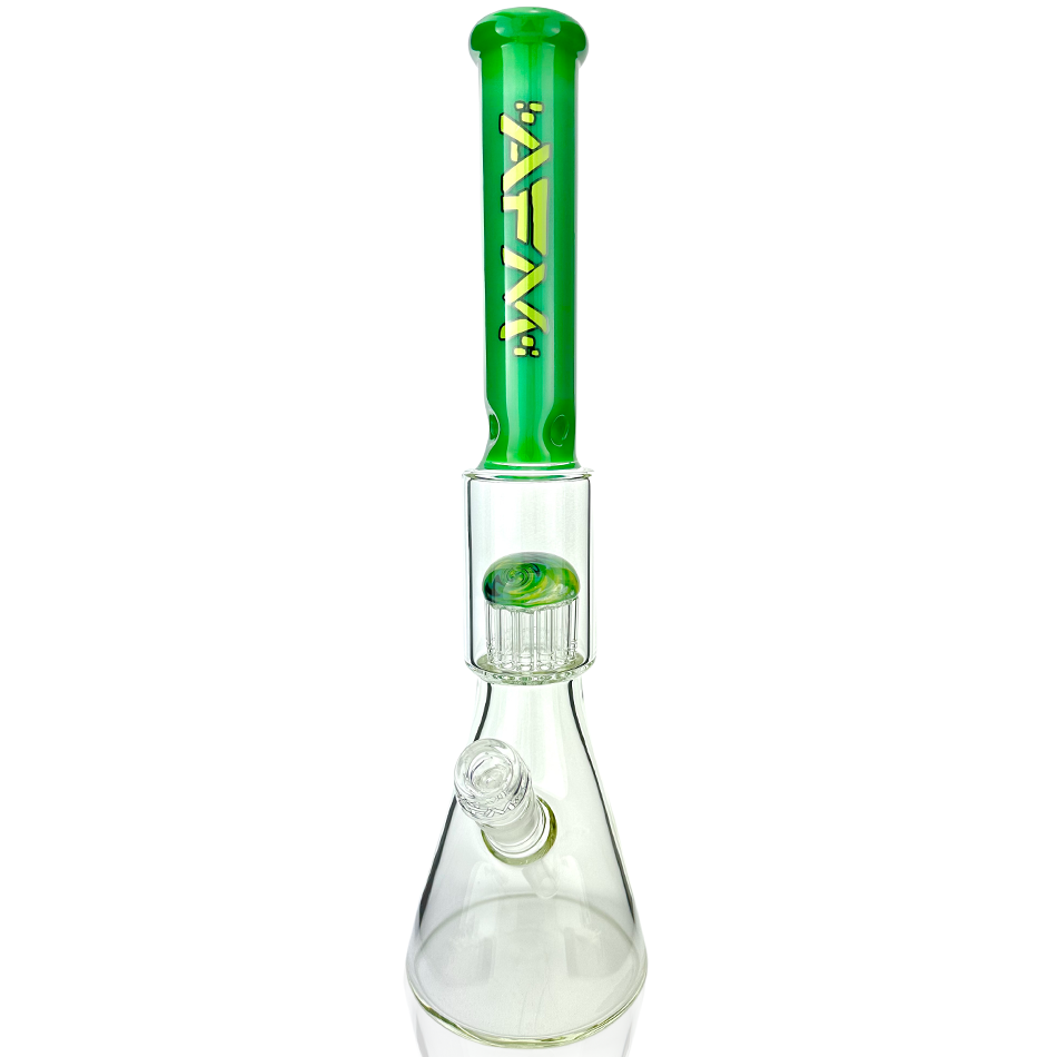 18" Reversal Sleeve Glass Tree Perc Beaker Bong - view 5