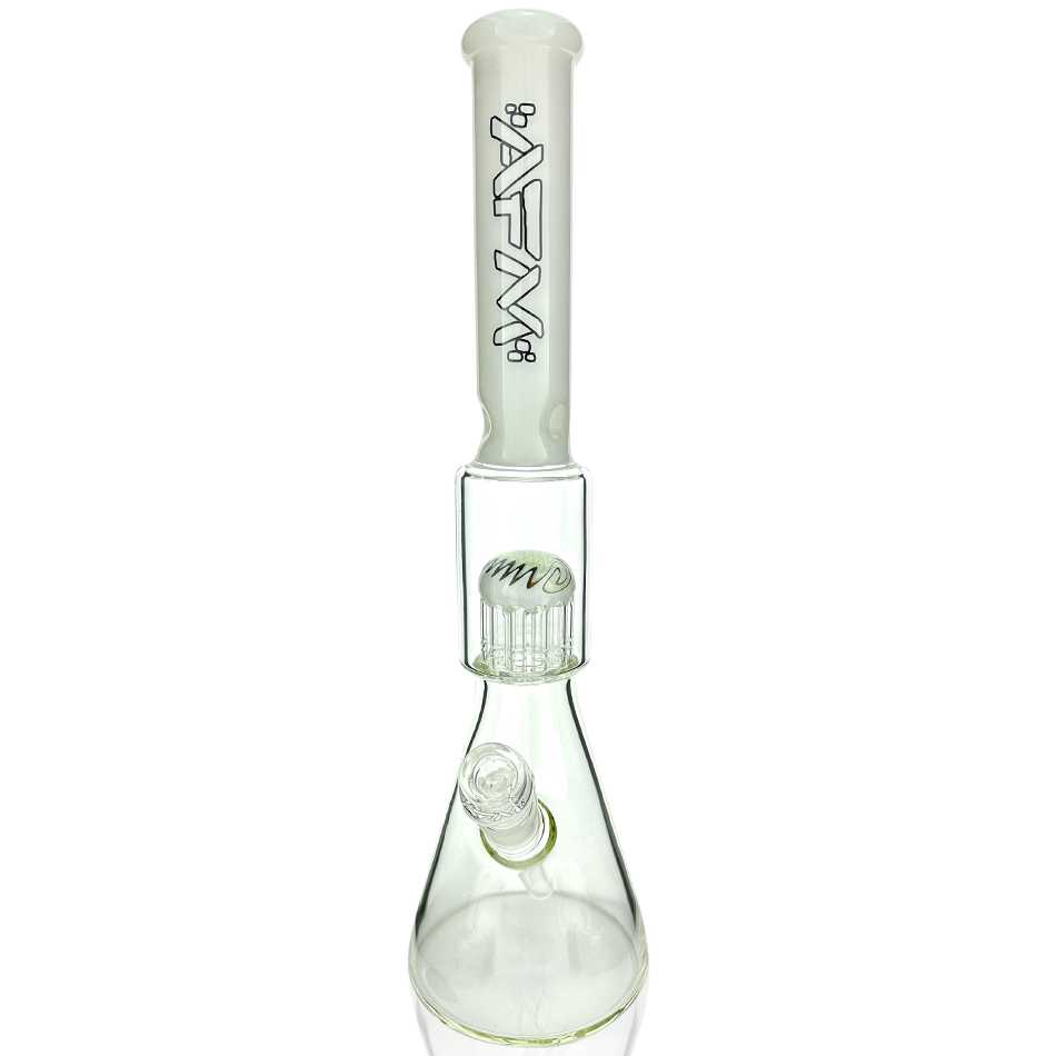 18" Reversal Sleeve Glass Tree Perc Beaker Bong - view 3