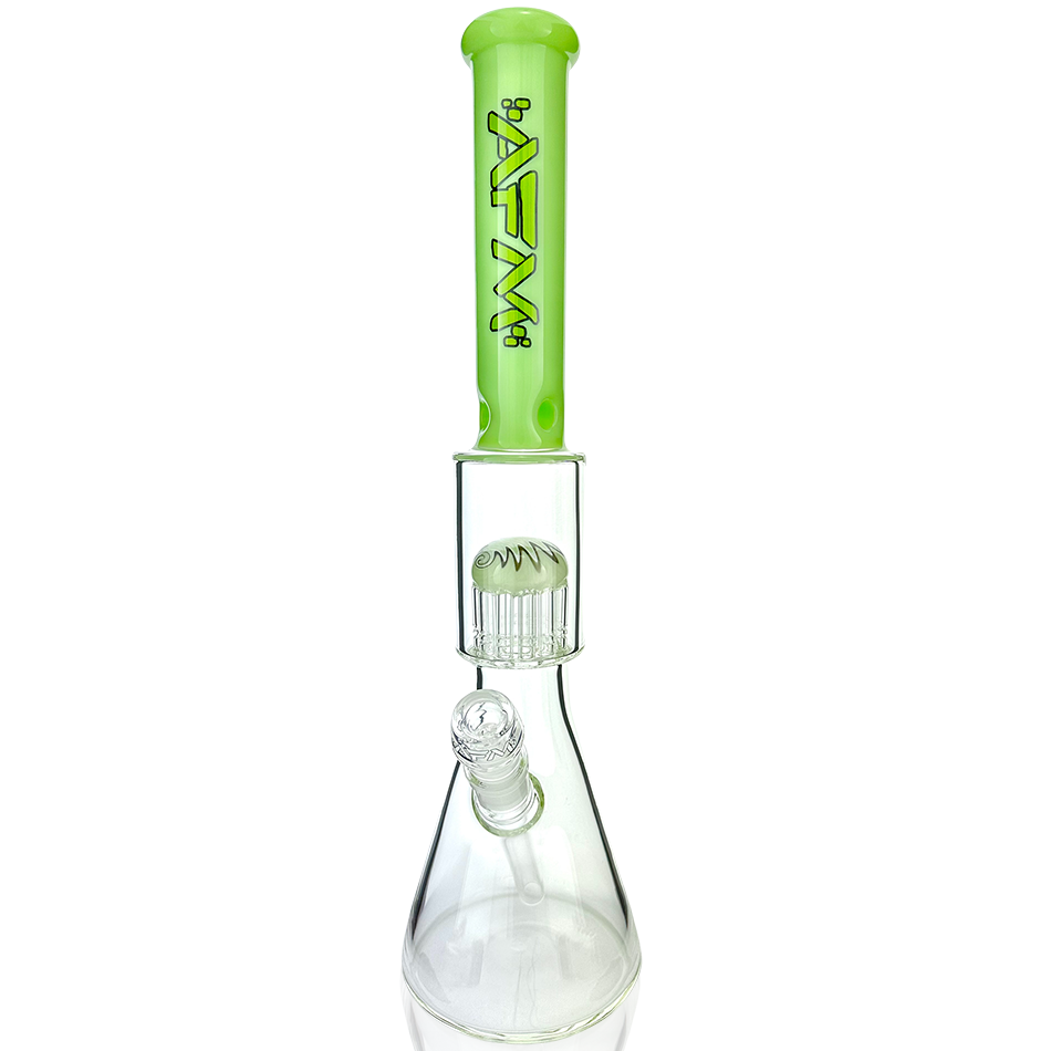 18" Reversal Sleeve Glass Tree Perc Beaker Bong - view 4